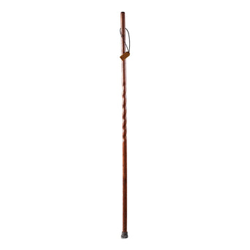 Brazos Twisted Trekker Wood Walking Stick - 55 Inch Red Oak