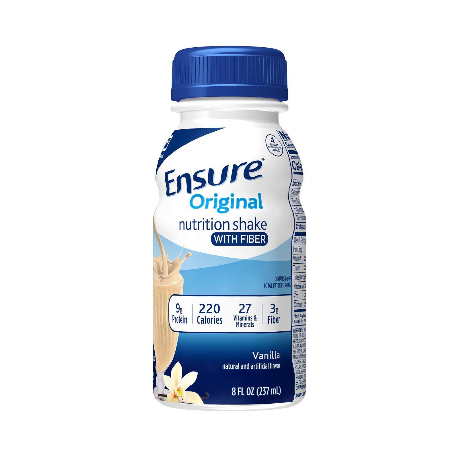 Ensure Original Vanilla Nutrition Shake with Fiber, 8 oz