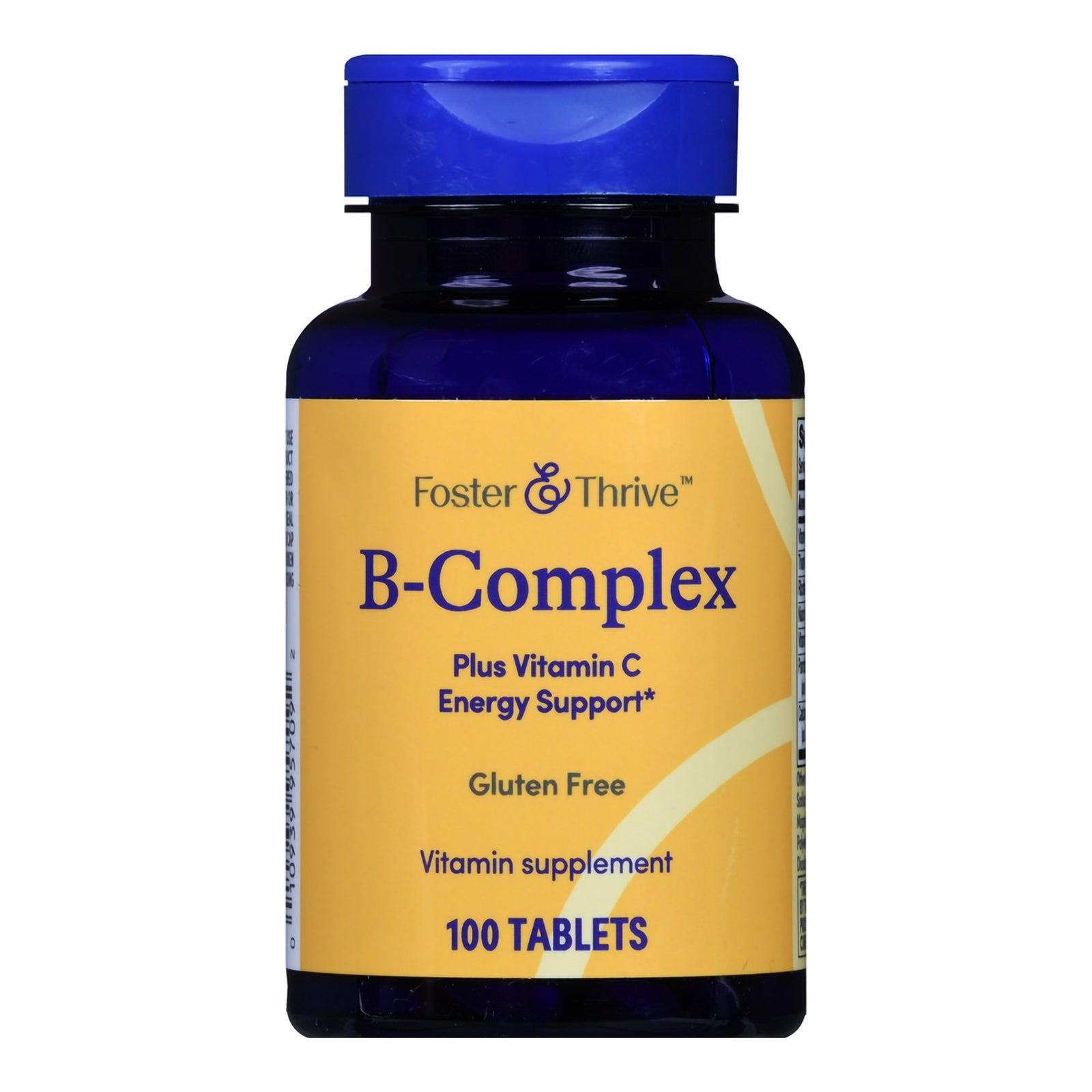 Foster & Thrive Vitamin B Complex with Vitamin C Tablets 100 per Bottle