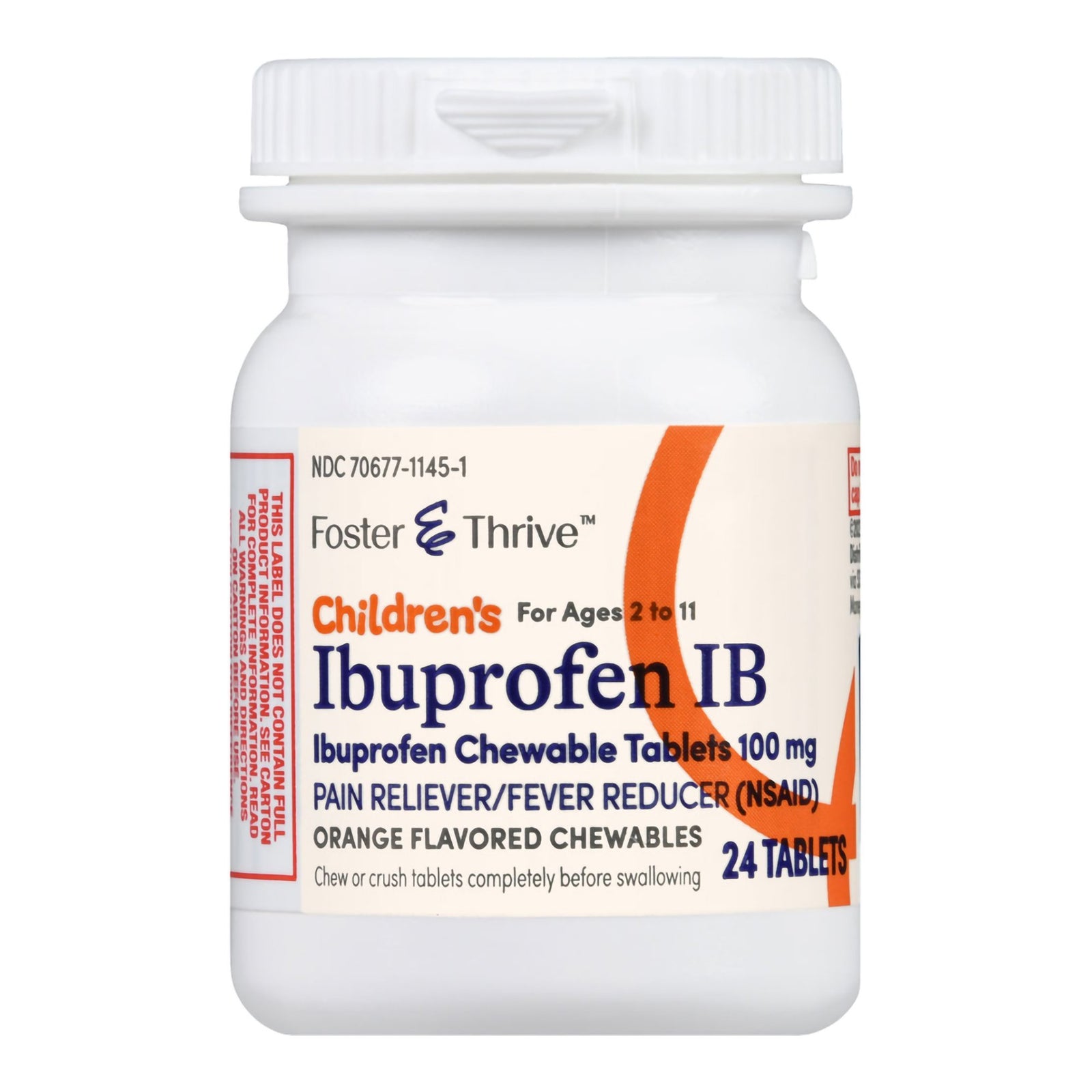 Children's Pain Relief Foster & Thrive™ 100 mg Ibuprofen Tablets, 24 per Bottle