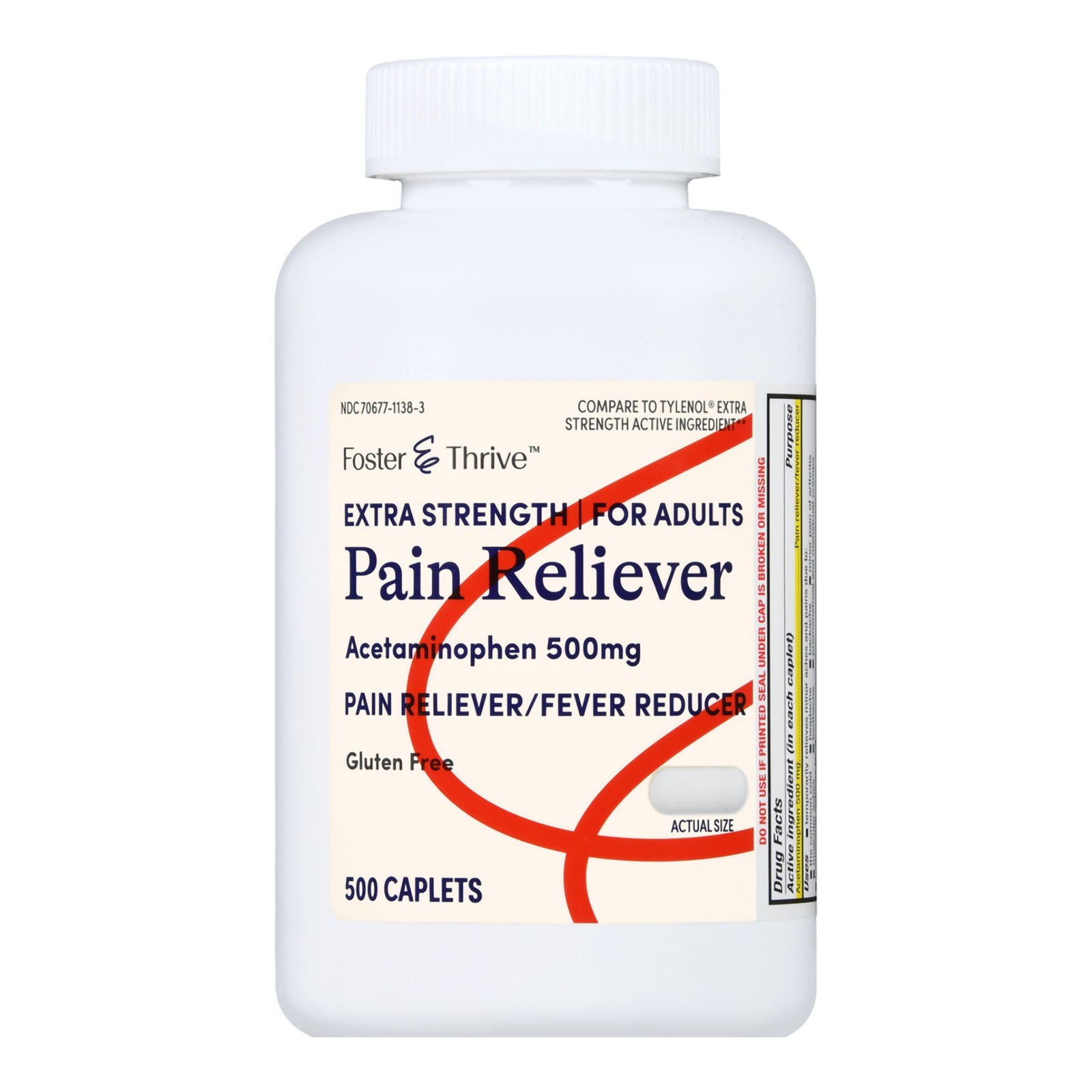 Foster & Thrive 500 mg Acetaminophen Caplets