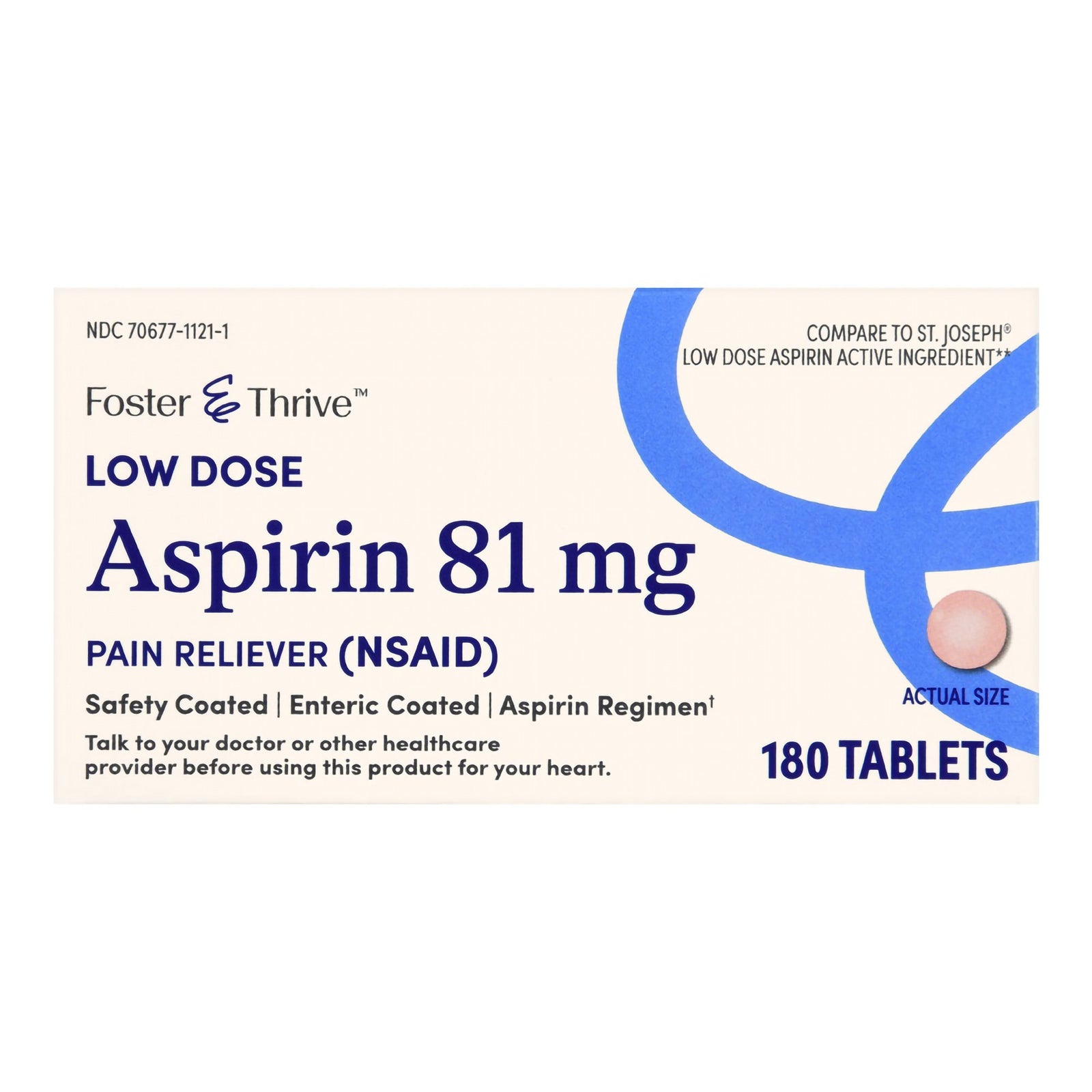 Foster & Thrive™ 81 mg Aspirin Tablets