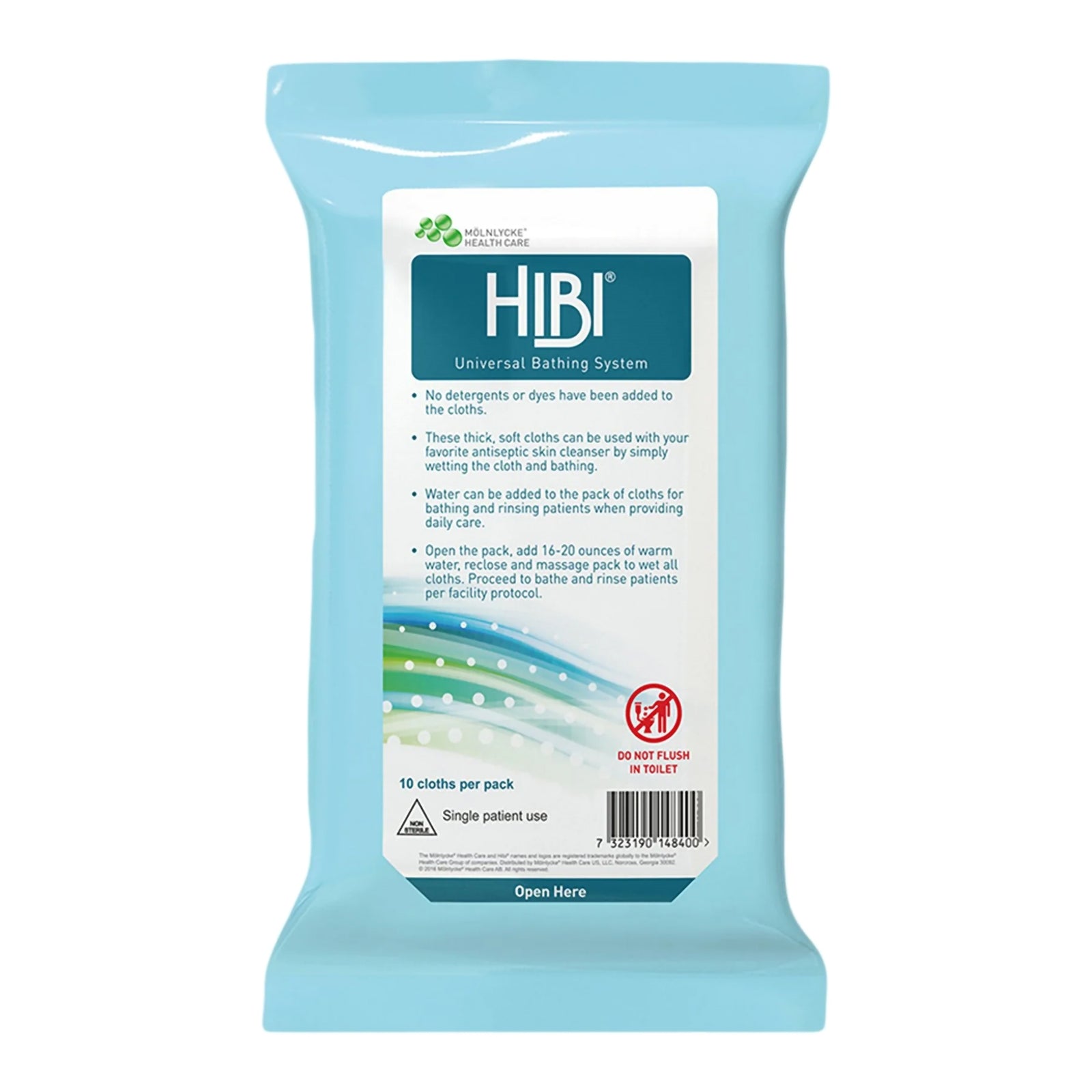 Hibi® Soft Pack Unscented Personal Cleansing Wipes - Case of 640 Packs