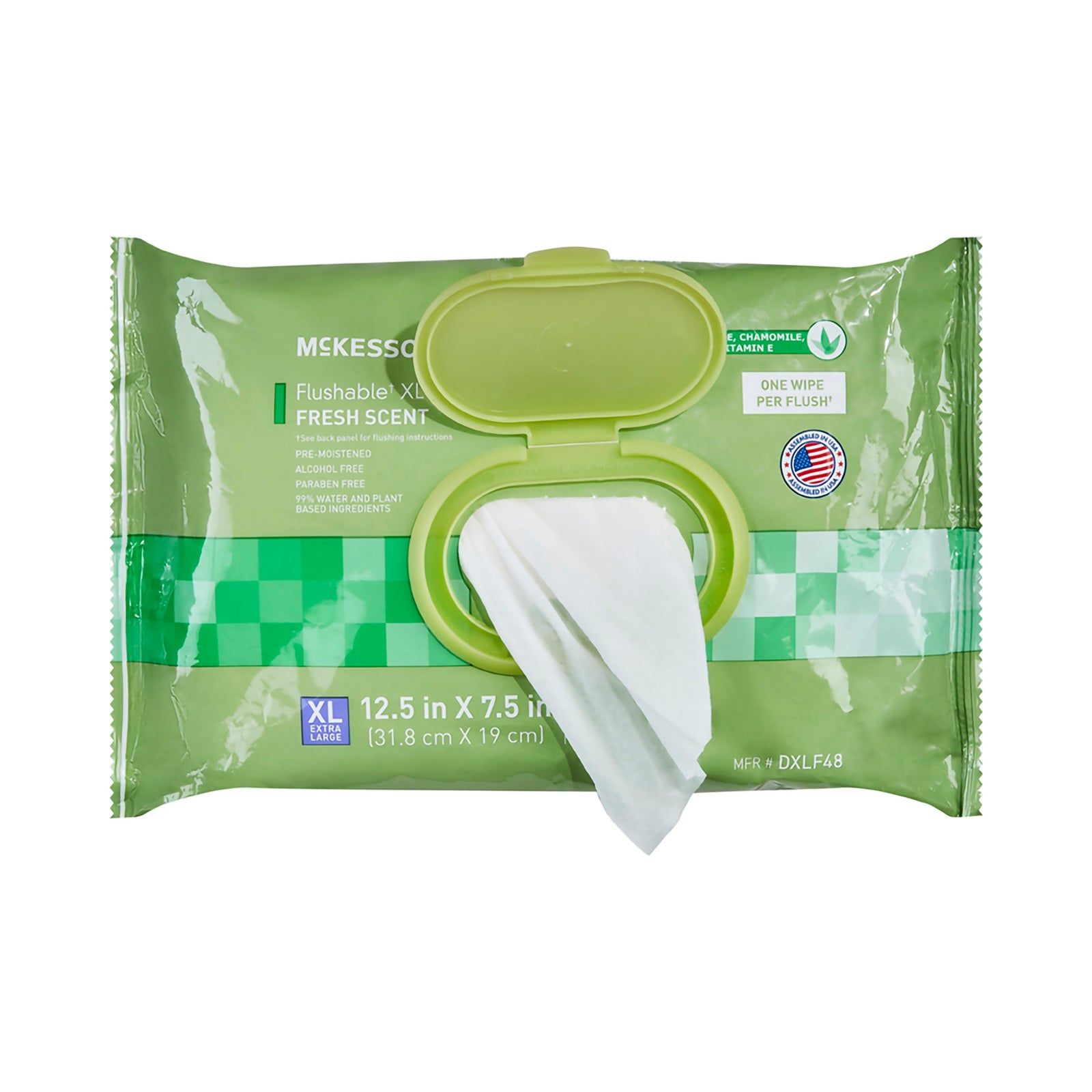 McKesson XL Flushable Personal Wipes Scented