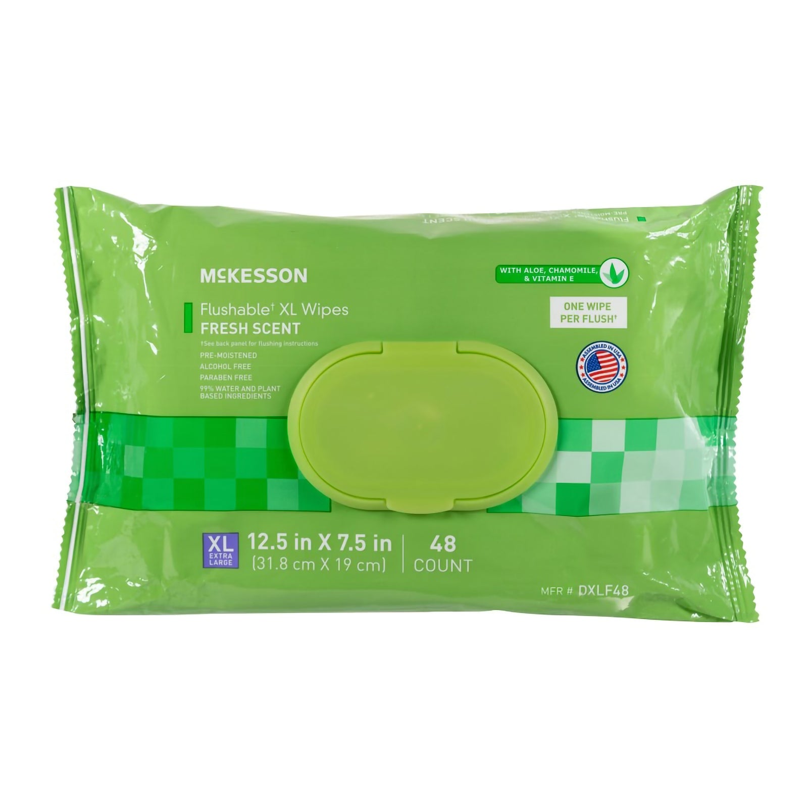 McKesson XL Flushable Personal Wipes Scented