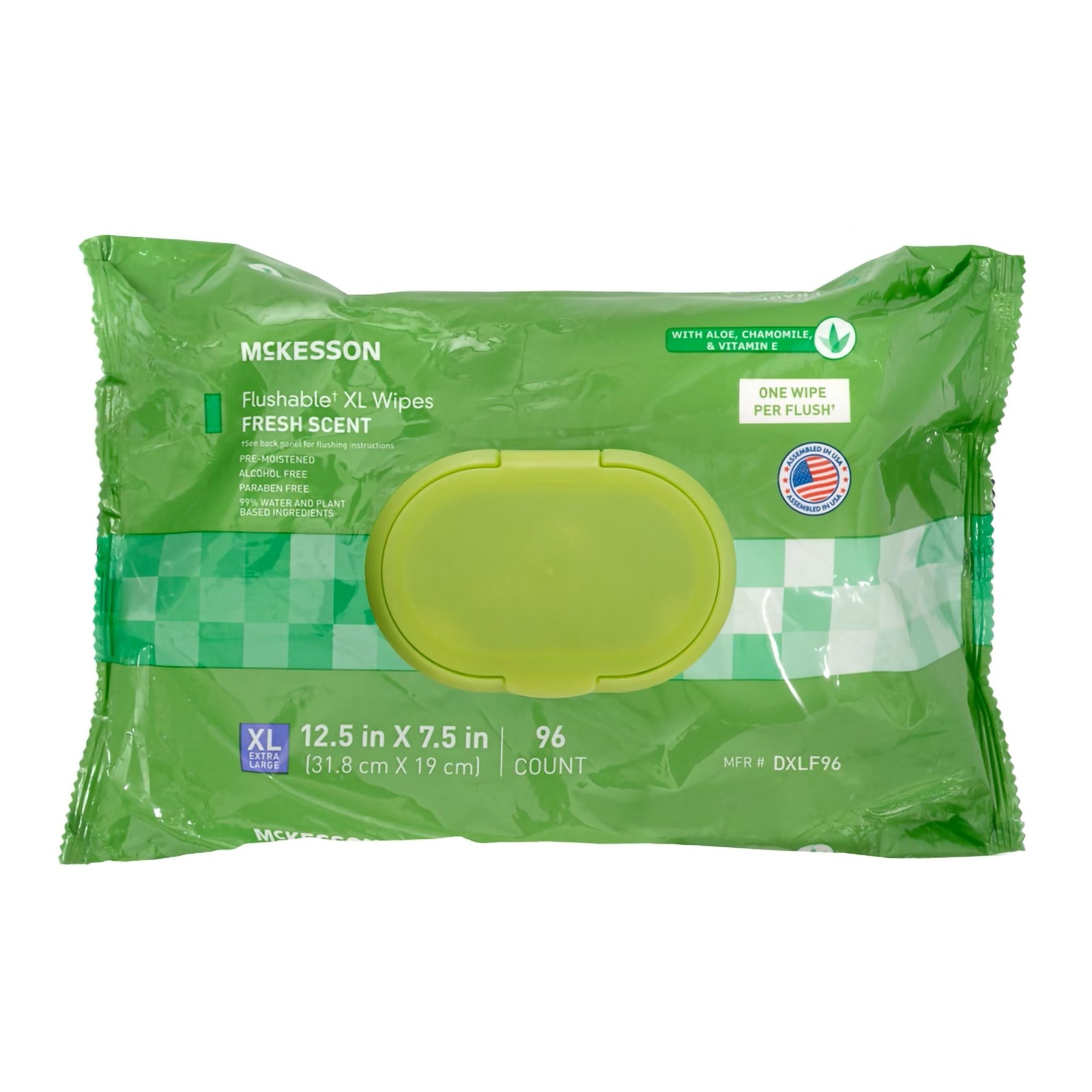 McKesson XL Flushable Personal Wipes Scented