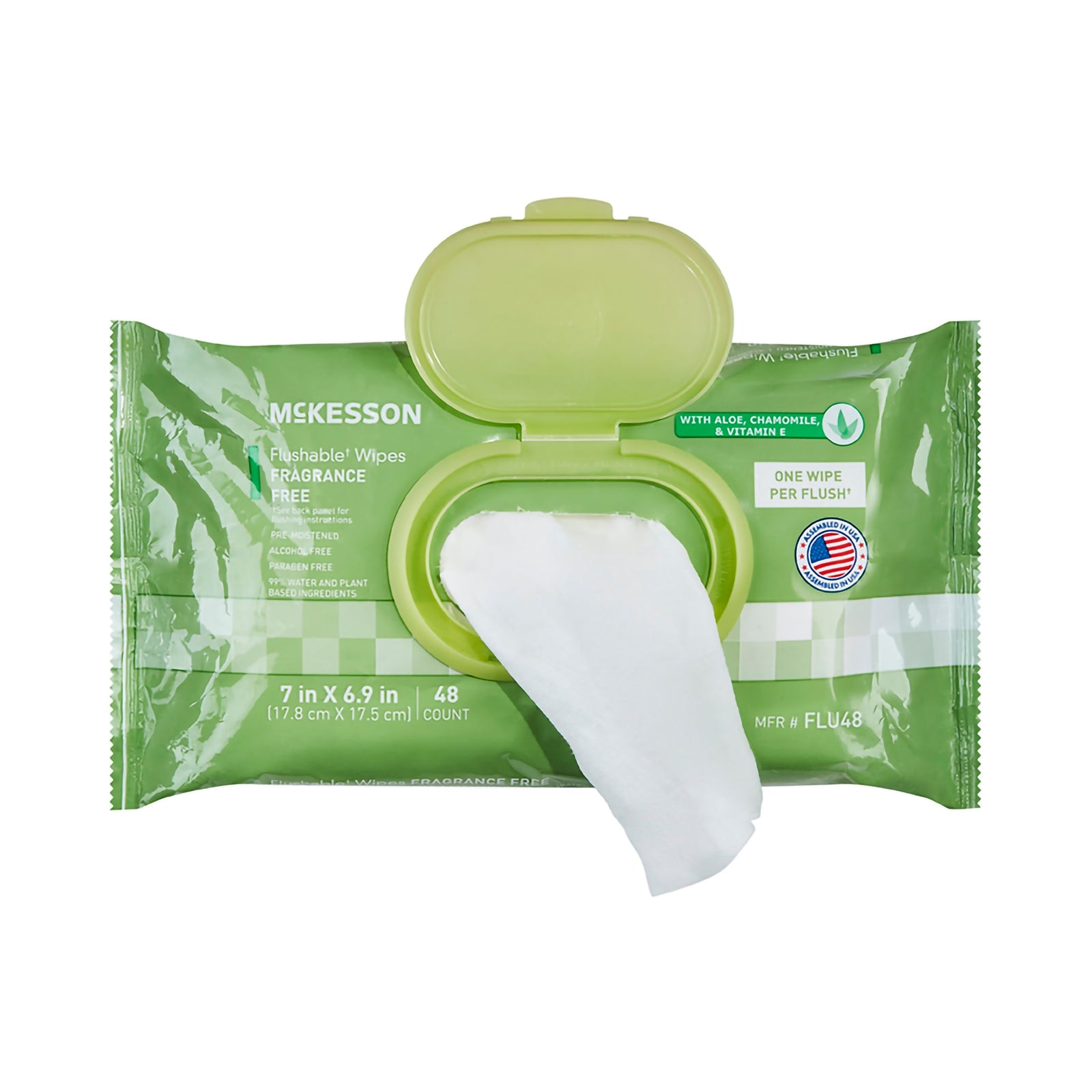 McKesson Flushable Personal Wipes Unscented