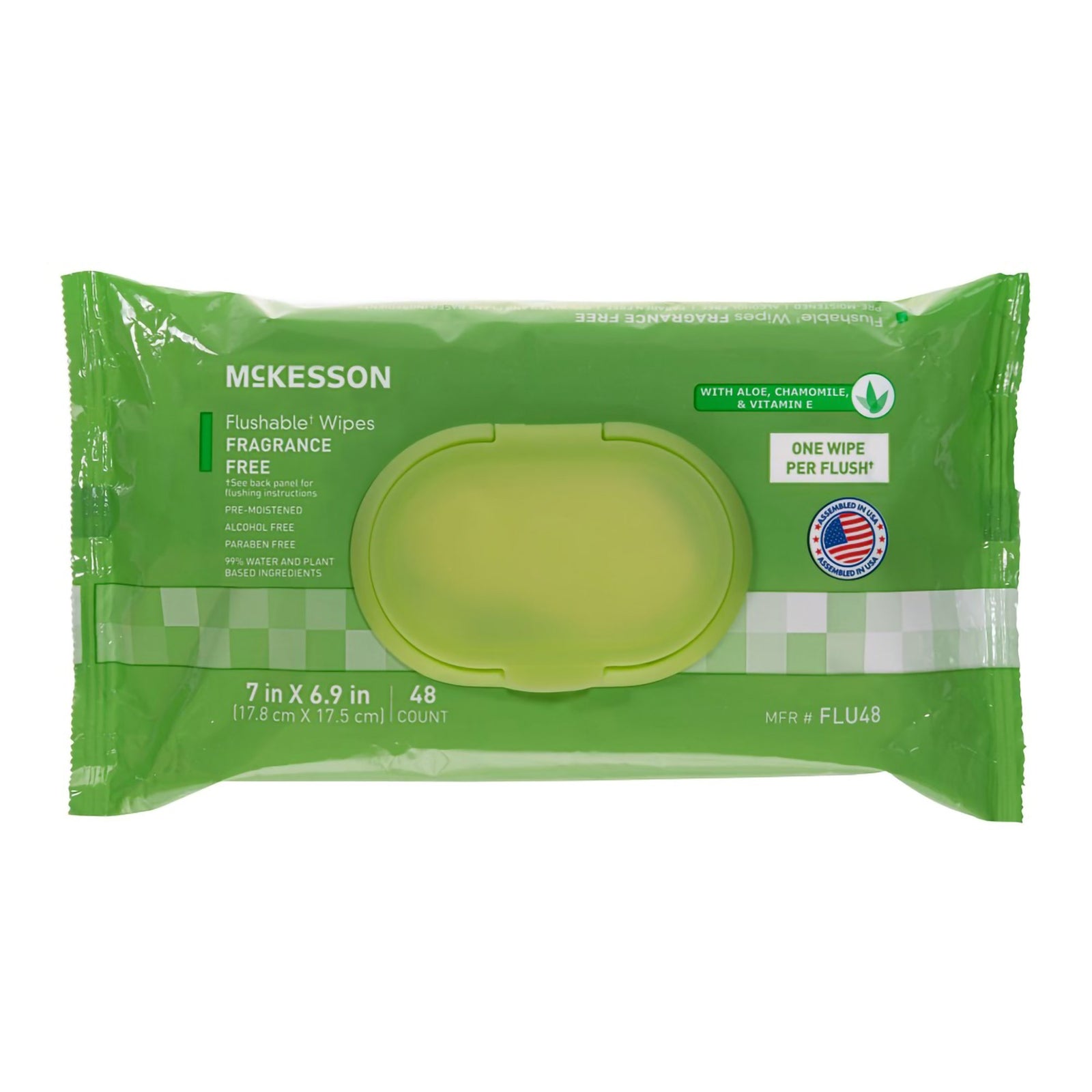 McKesson Flushable Personal Wipes Unscented