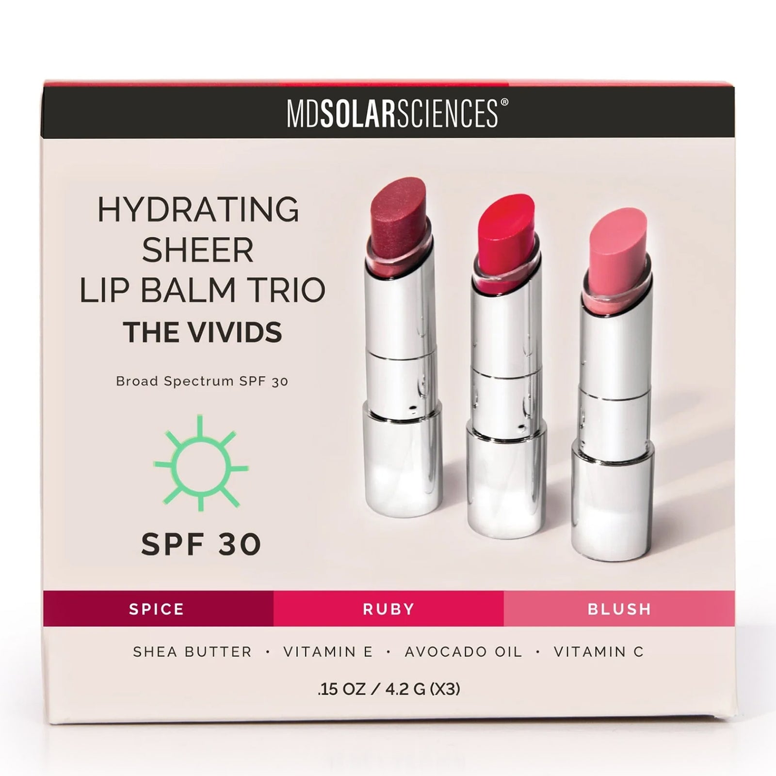 MD SolarSciences Lip Trio SPF 30 Hydrating