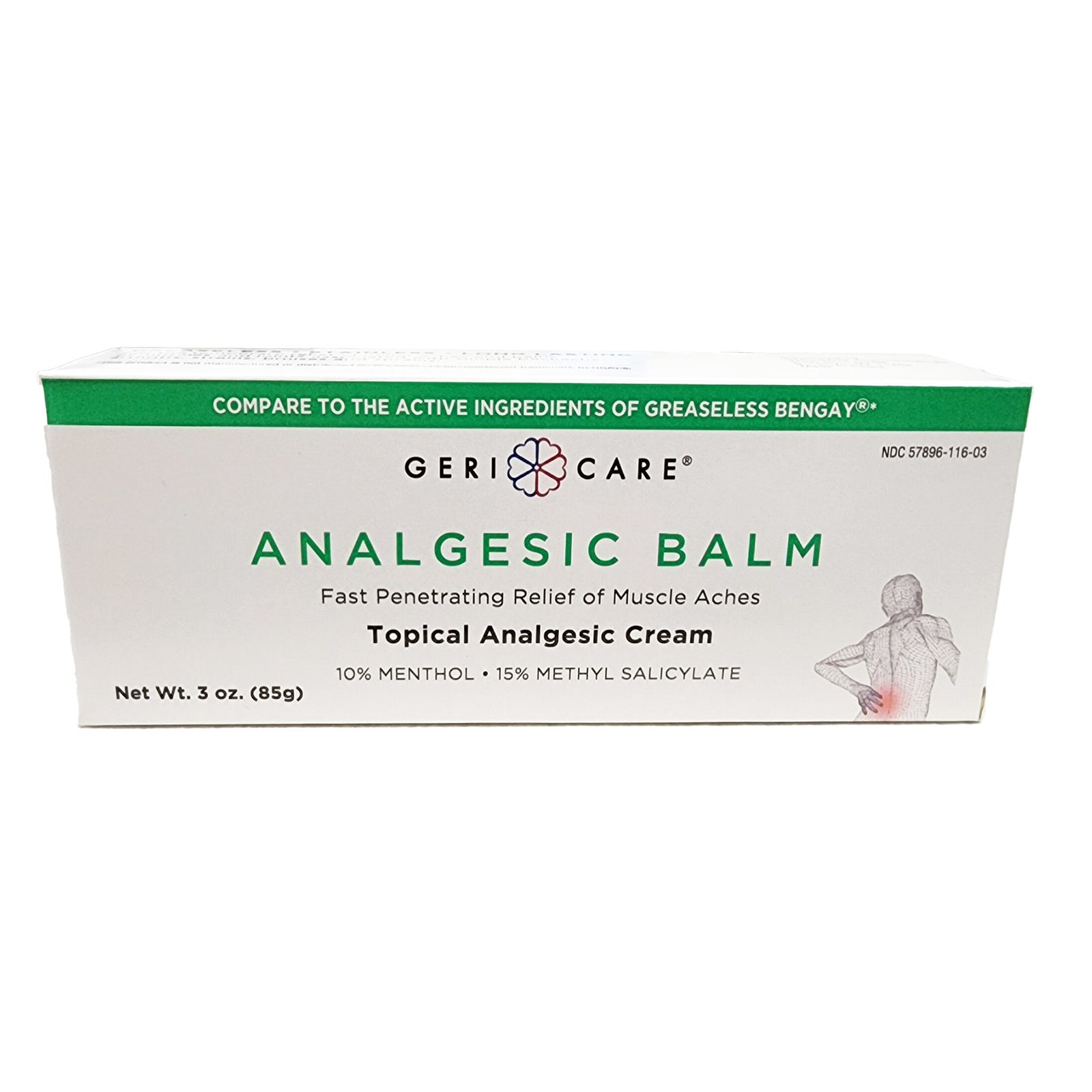 Geri-Care Topical Pain Relief Cream 3 oz