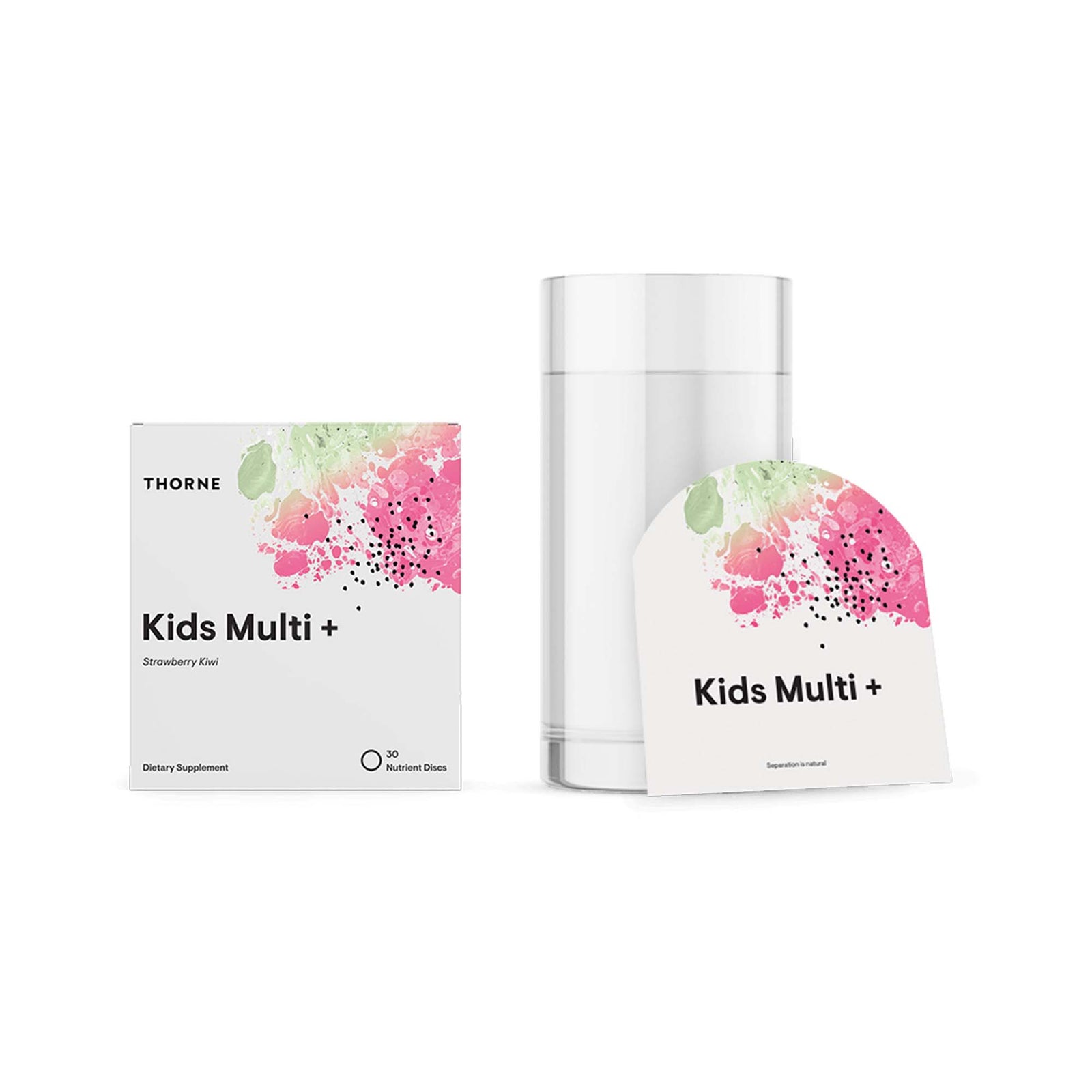 Thorne Kids Multi + Strawberry Kiwi Nutrition Discs, 30 Count