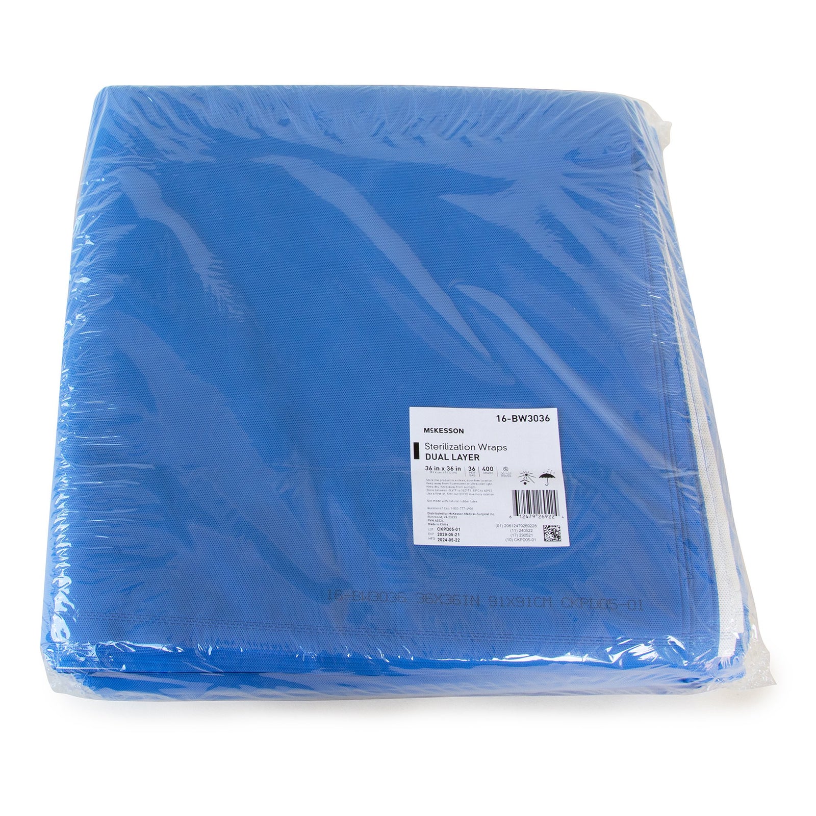 McKesson Sterilization Wrap Dual Layer SMS Polypropylene