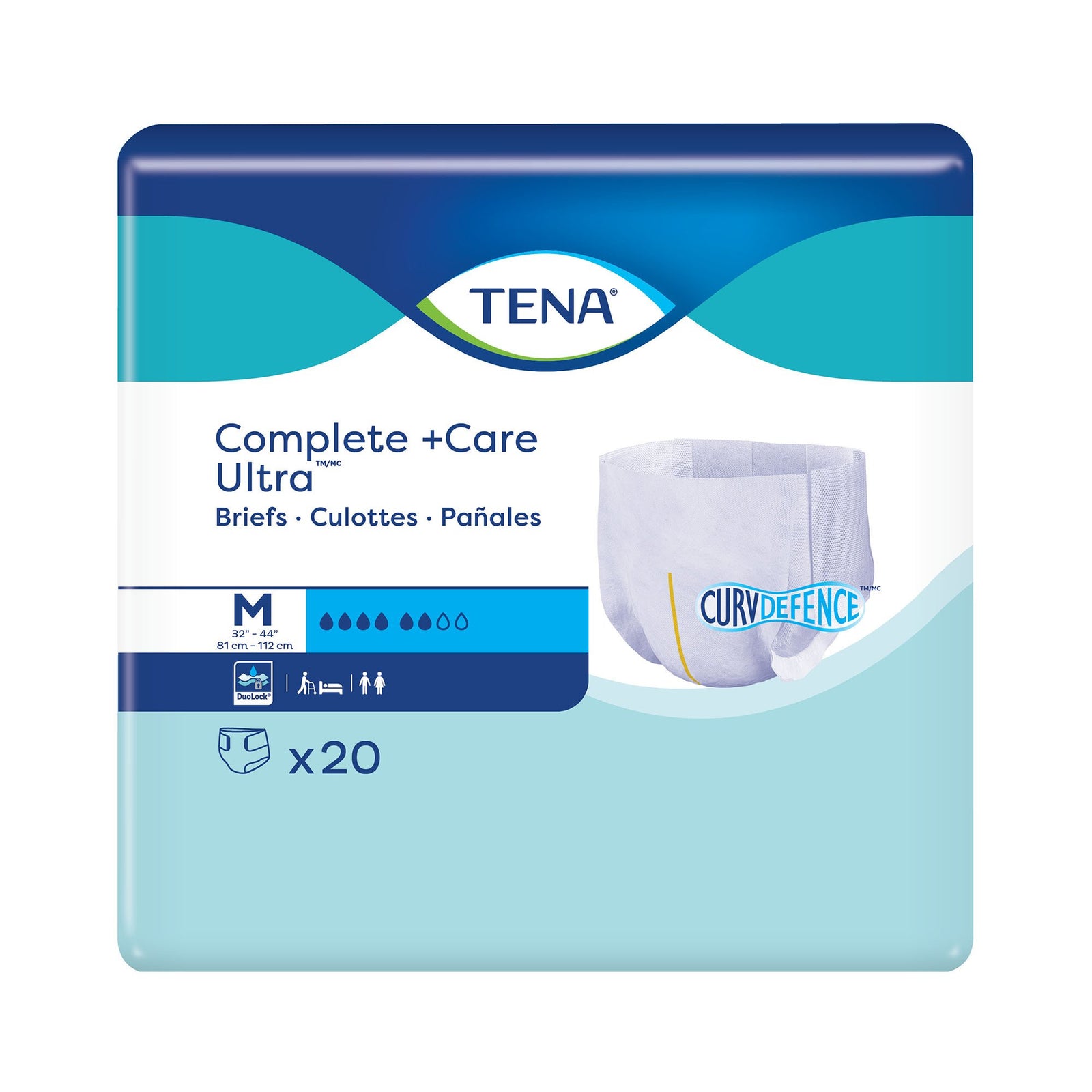 TENA Complete + Care Ultra™ Adult Unisex Disposable Incontinence Briefs
