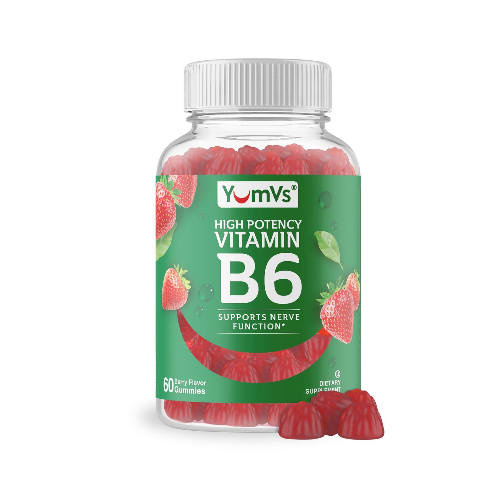 Geri-Care YumVs High Potency Vitamin B6 Gummies, 100 mg