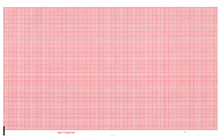 GRAPHIC CONTROLS ECG Chart Paper, 8.5" x 183', Pack of 200
