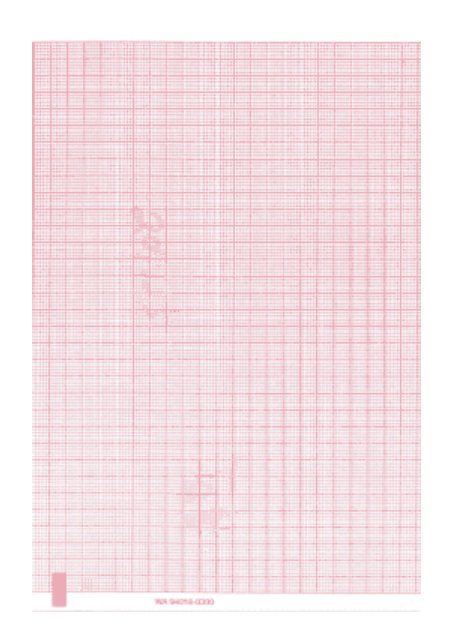 Welch Allyn Z-Fold Recording Chart Paper with Red Grid