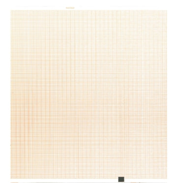 Nihon Kohden Z-Fold Recording Chart Paper with Orange Grid