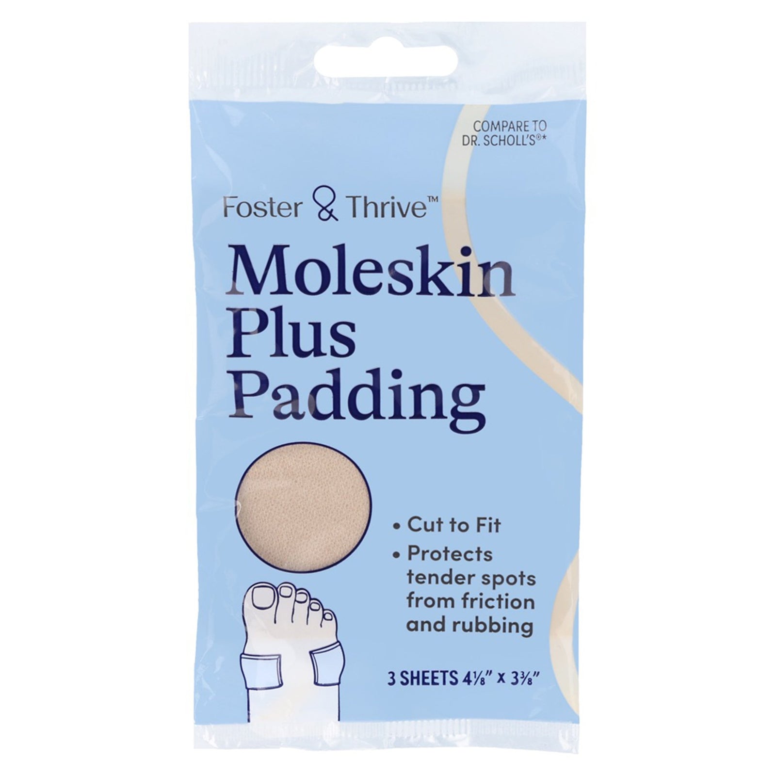 Foster & Thrive™ Protective Pad for Foot, One Size Fits Most, 3 per Pack