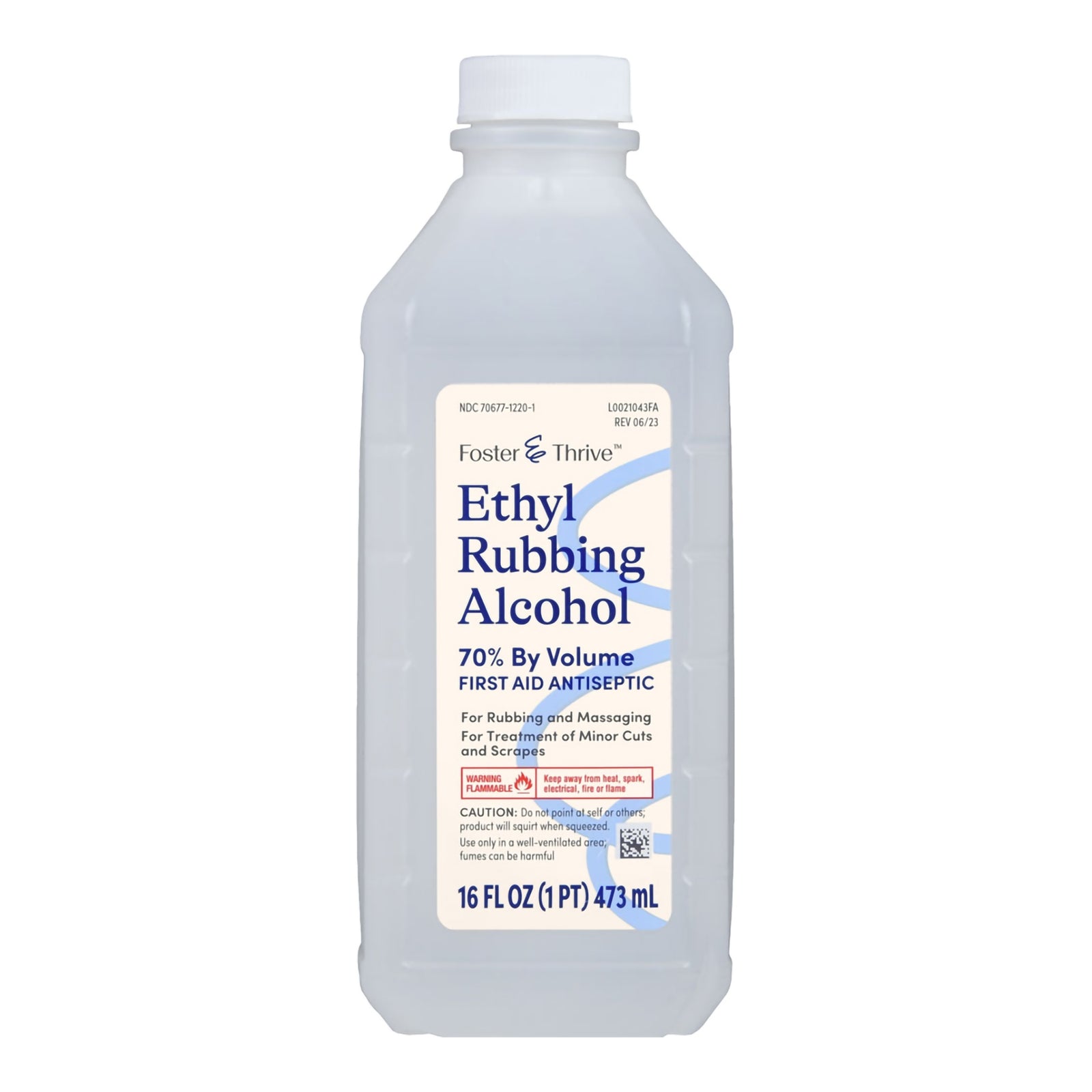 Antiseptic Ethyl Alcohol 70% Topical Liquid 16 oz. Bottle
