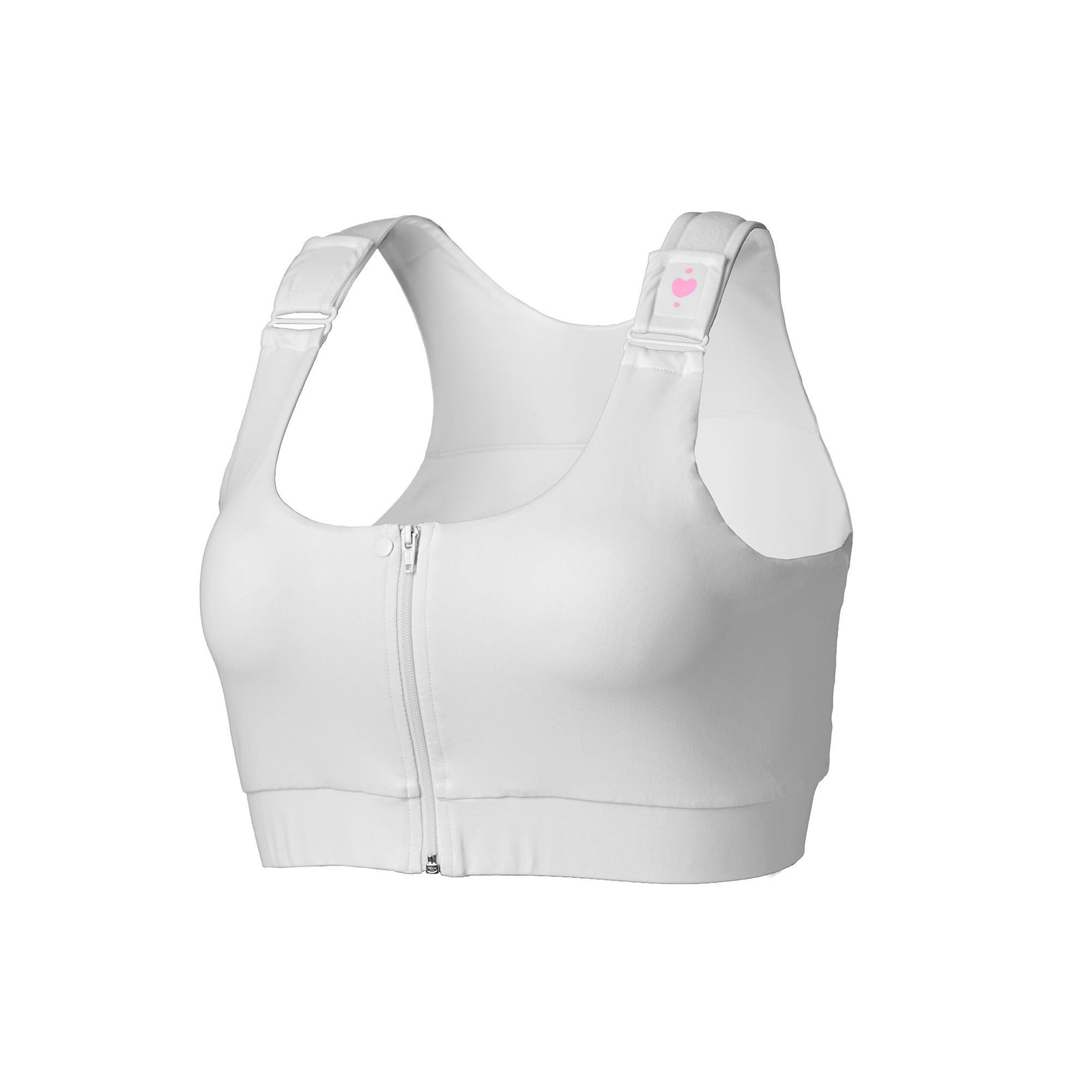 Heart & Core Shirl Post-Op Bra with Double-Zip Front Closure