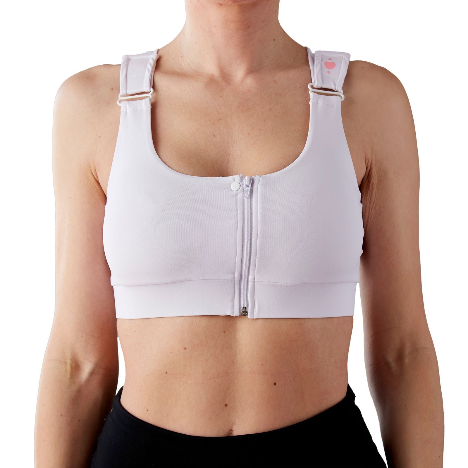 Heart & Core Shirl Post-Op Bra with Double-Zip Front Closure