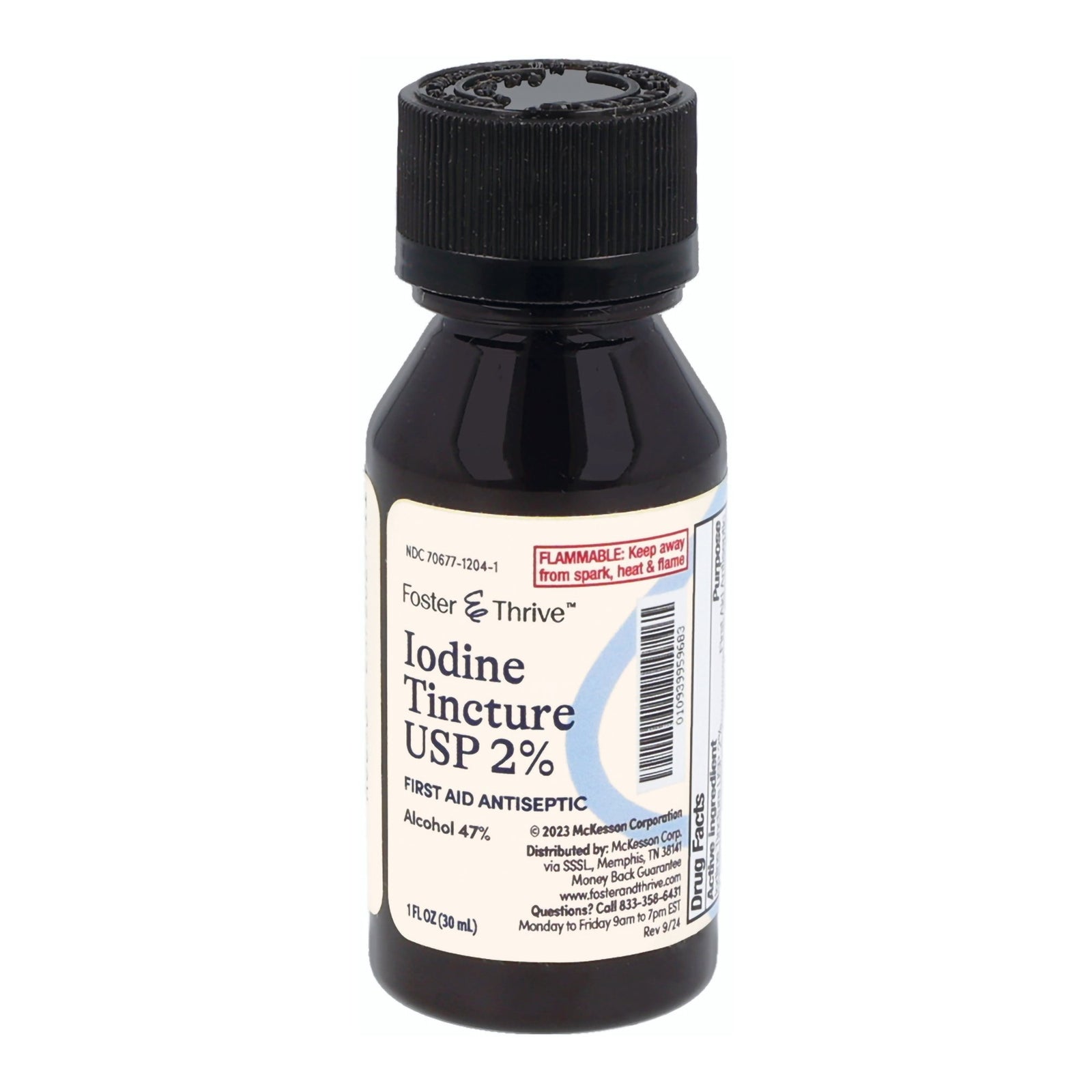 Foster & Thrive™ Iodine Tincture Antiseptic 1 oz. Bottle