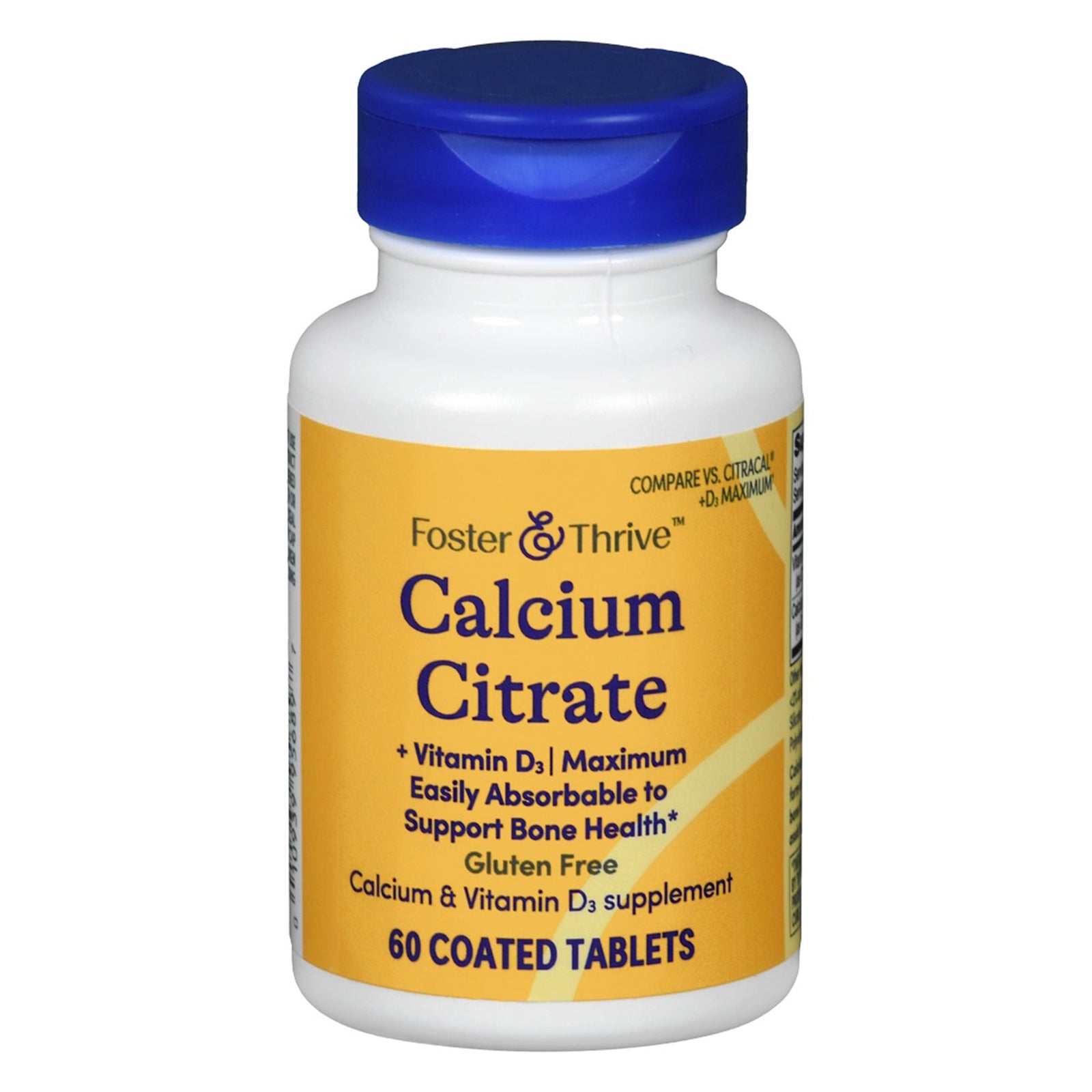 Foster & Thrive Calcium Citrate and Vitamin D3 Joint Health Supplement