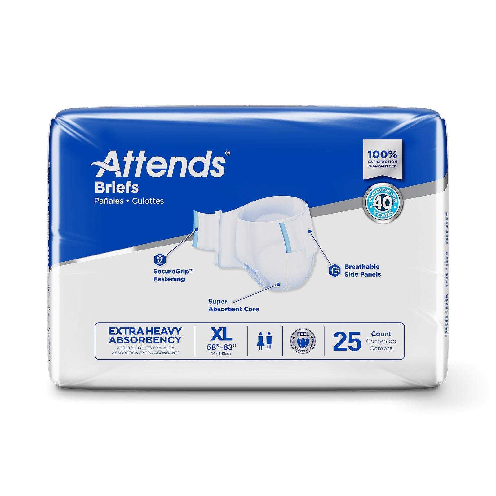 Attends® Care Advanced Adult Disposable Incontinence Briefs