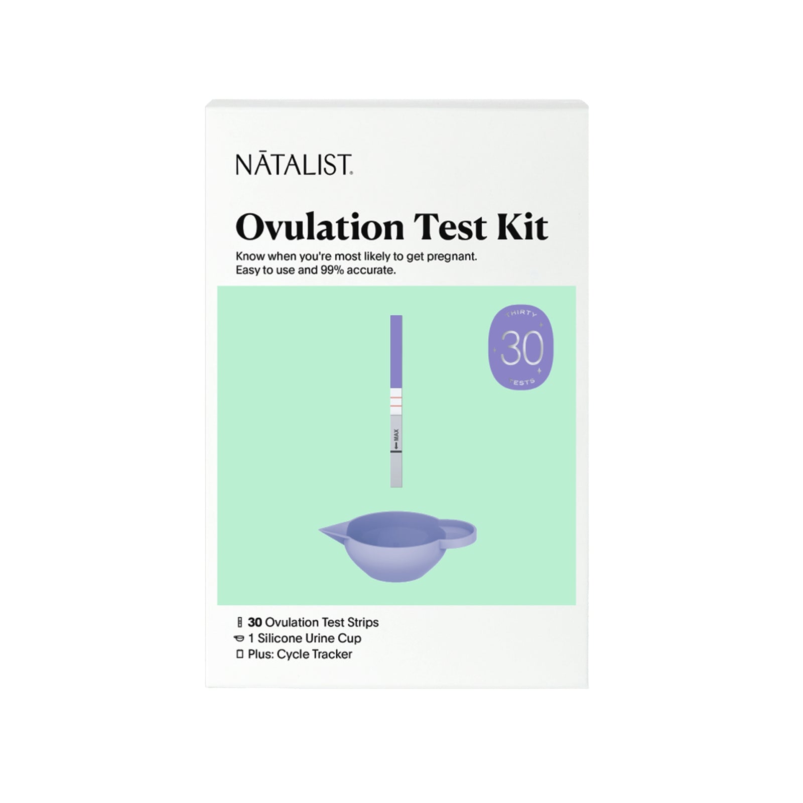 Natalist LH Ovulation Predictor Test Kit, 30 Tests