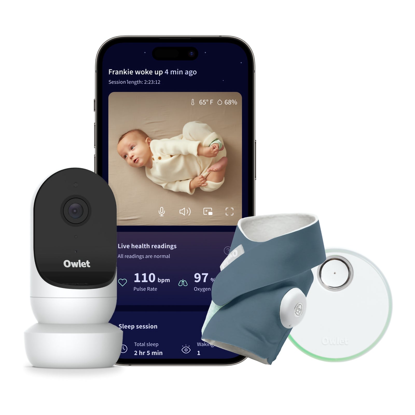 Owlet® Dream Duo Baby Monitoring System - Bedtime Blue