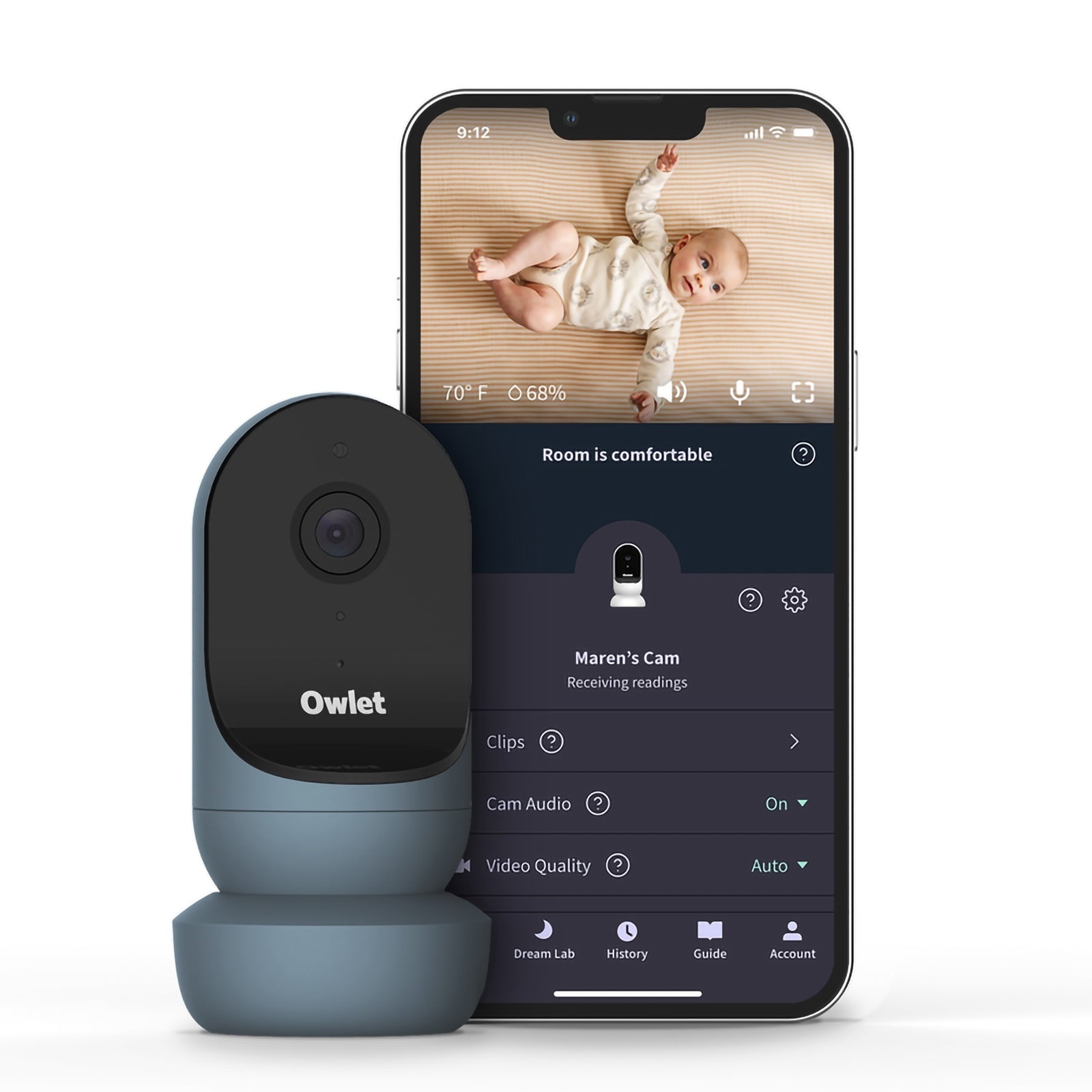 Owlet® Bedtime Blue Baby Monitoring System