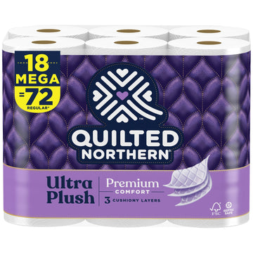 Quilted Northern White 3-Ply Jumbo Toilet Tissue Roll - Case of 18