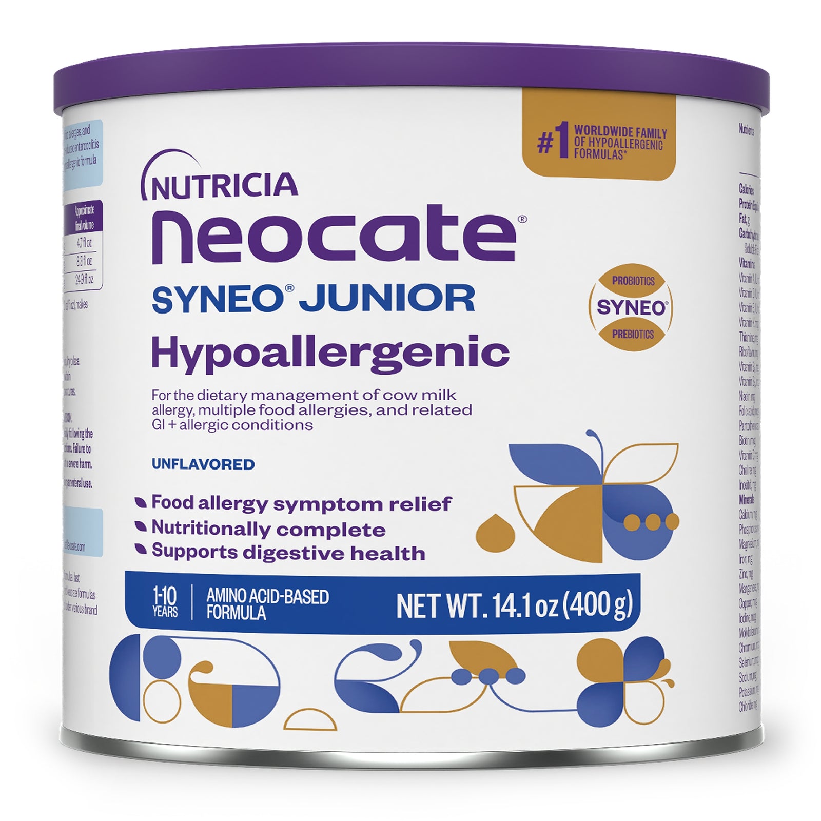 Neocate Syneo Junior Unflavored Pediatric Nutritional Supplement Powder