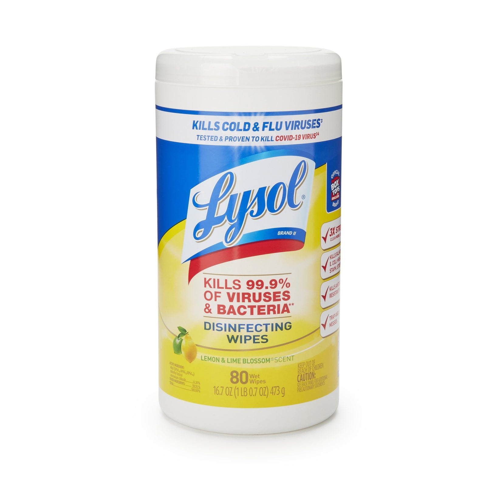 Lysol Surface Disinfectant Cleaner Wipes - Lemon Lime Blossom Scent