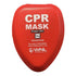 Work N Leisure CPR Face Mask with Glove, Wipe & Hard Case, Adult/Child, Red