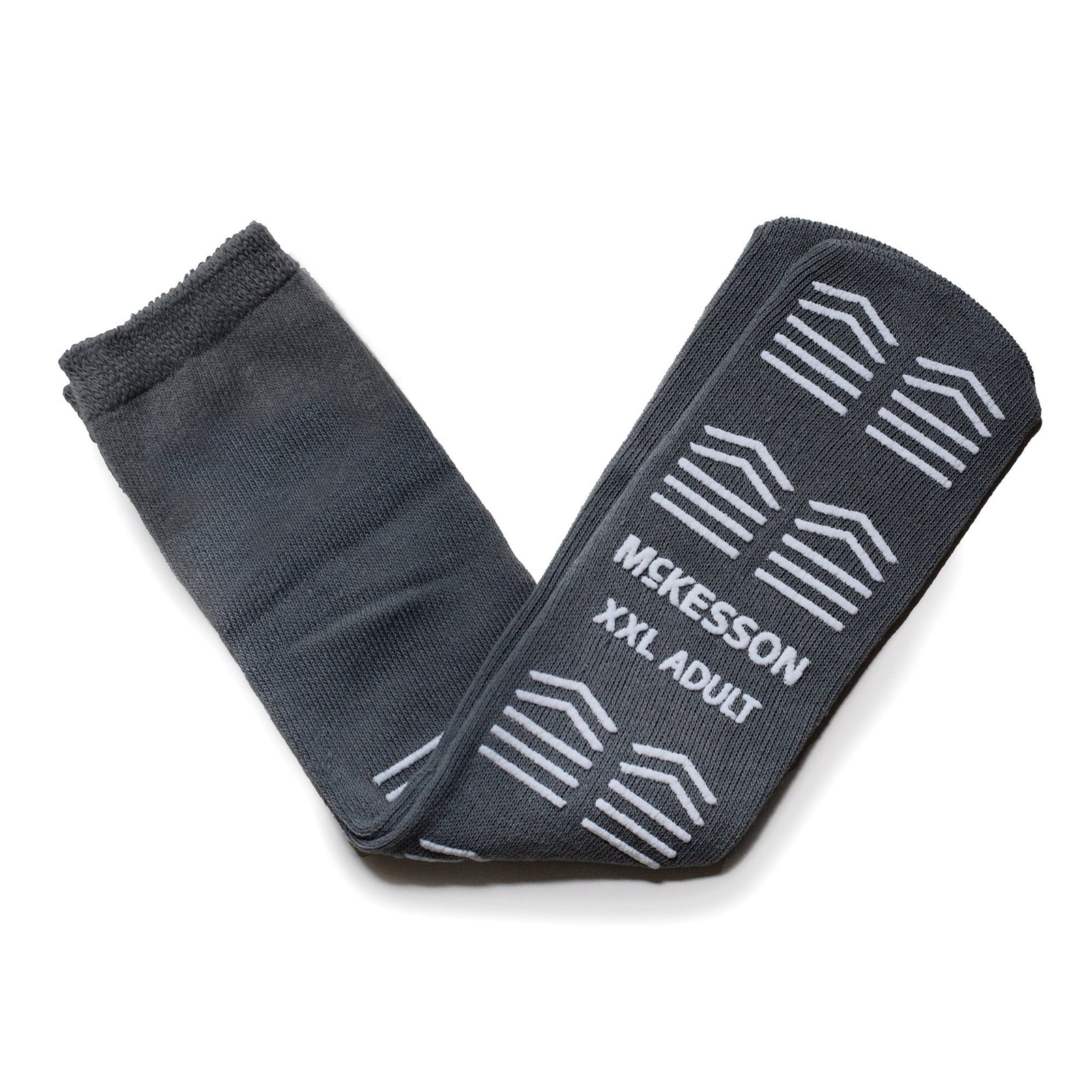 McKesson Slipper Socks Adult 2X-Large Gray