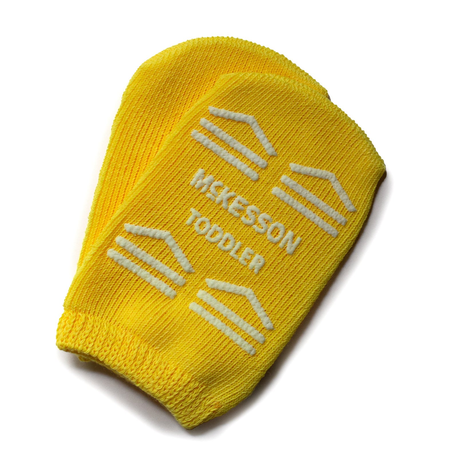 McKesson Terries Toddler Slipper Socks - Yellow, Size 4-7.5