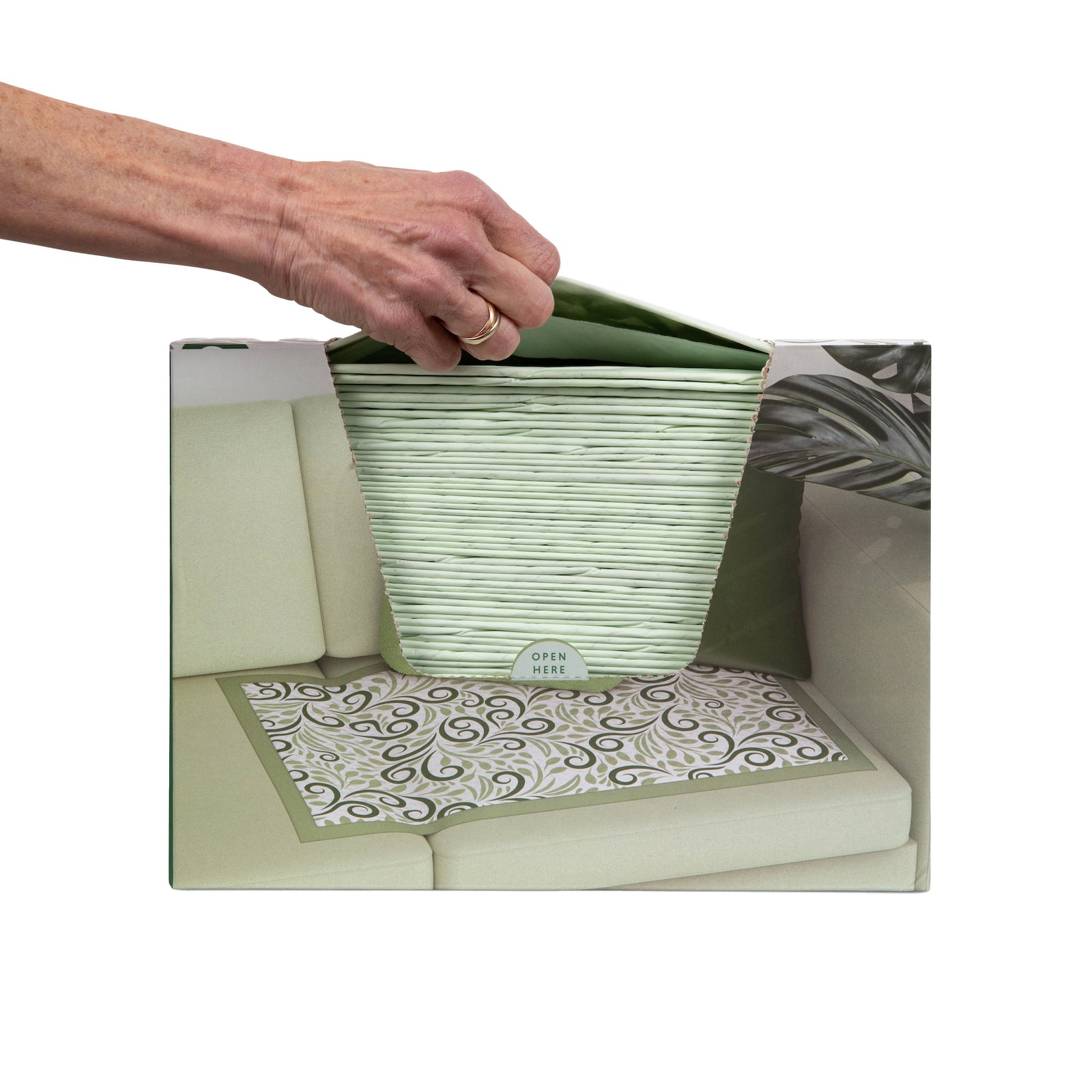 Flourish Disposable Underpad, Sage Green