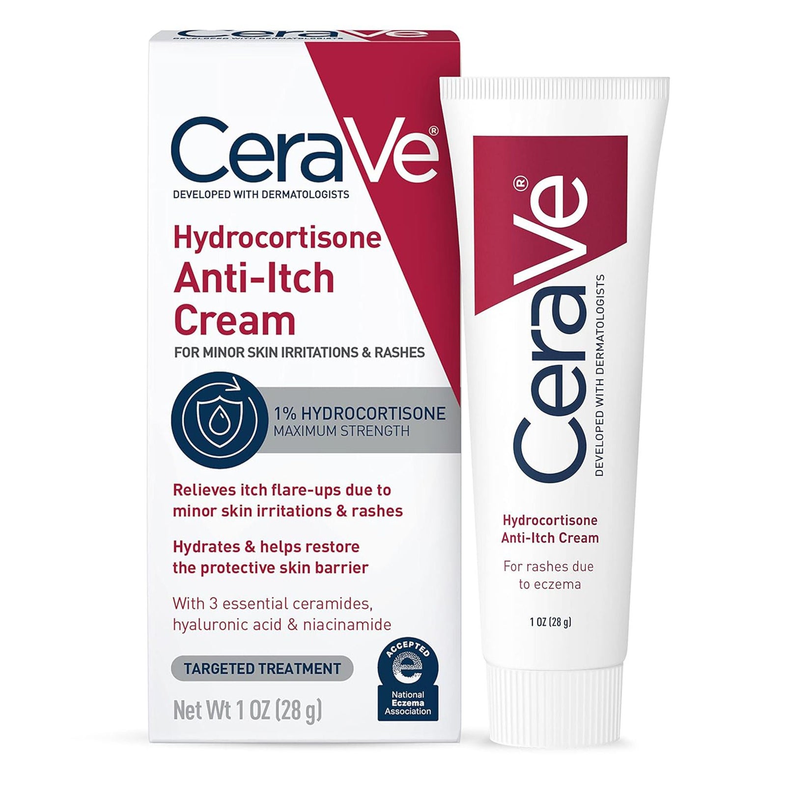 CeraVe Hydrocortisone Anti-Itch Cream, 1 oz