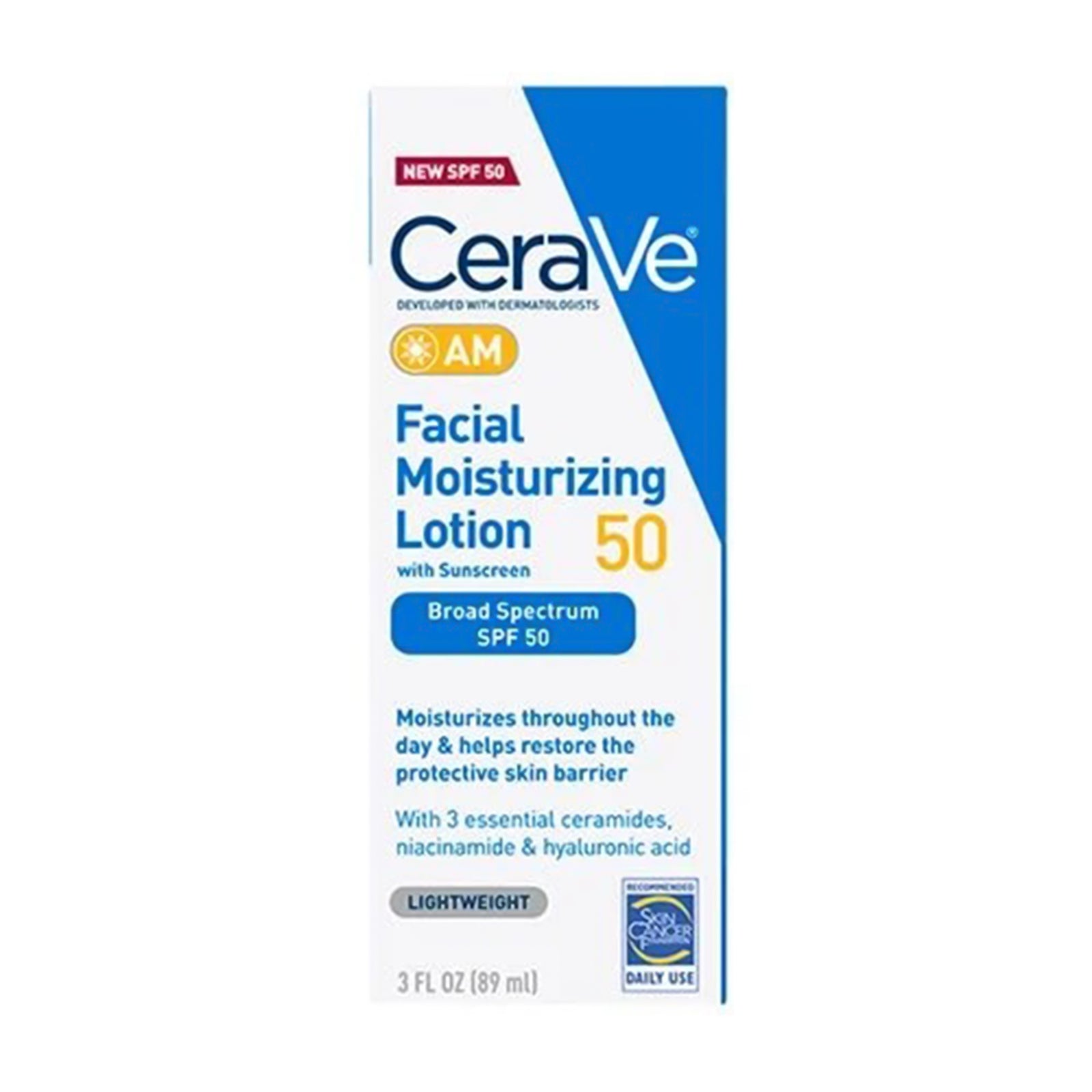 CeraVe AM Facial Moisturizer with Sunscreen 3 oz