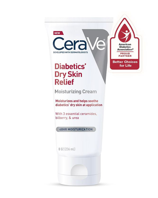 CeraVe Diabetics' Dry Skin Relief Moisturizing Cream 8 oz