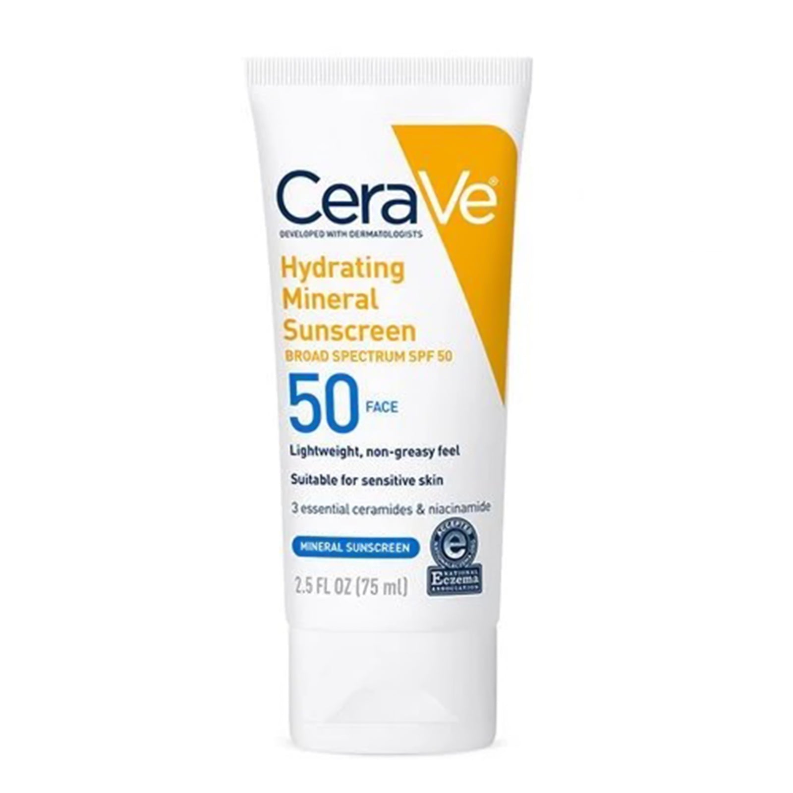 CeraVe Hydrating Mineral Sunscreen Face SPF 50 Lotion 2.5 oz