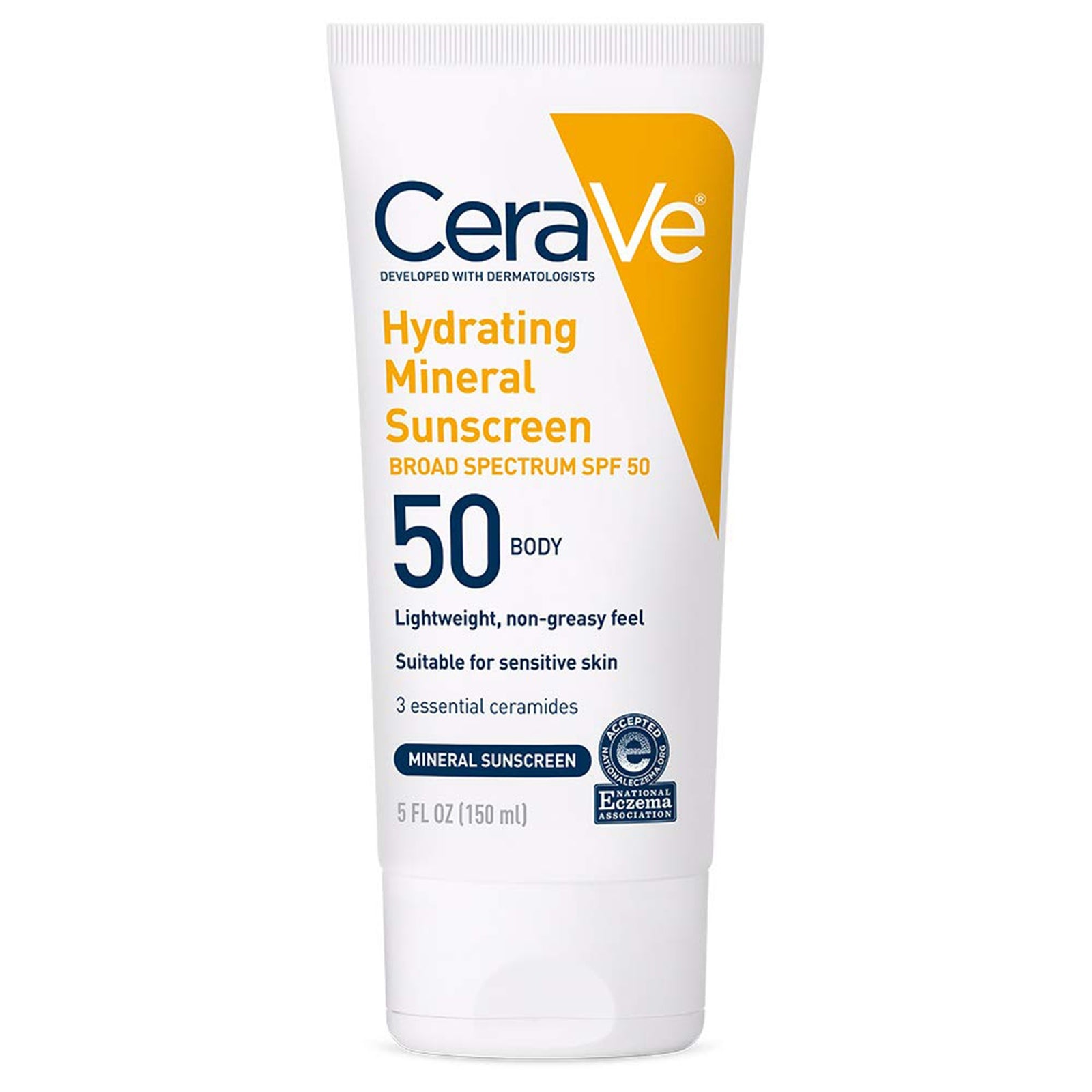 CeraVe Hydrating Mineral Sunscreen SPF 50 Lotion 5 oz