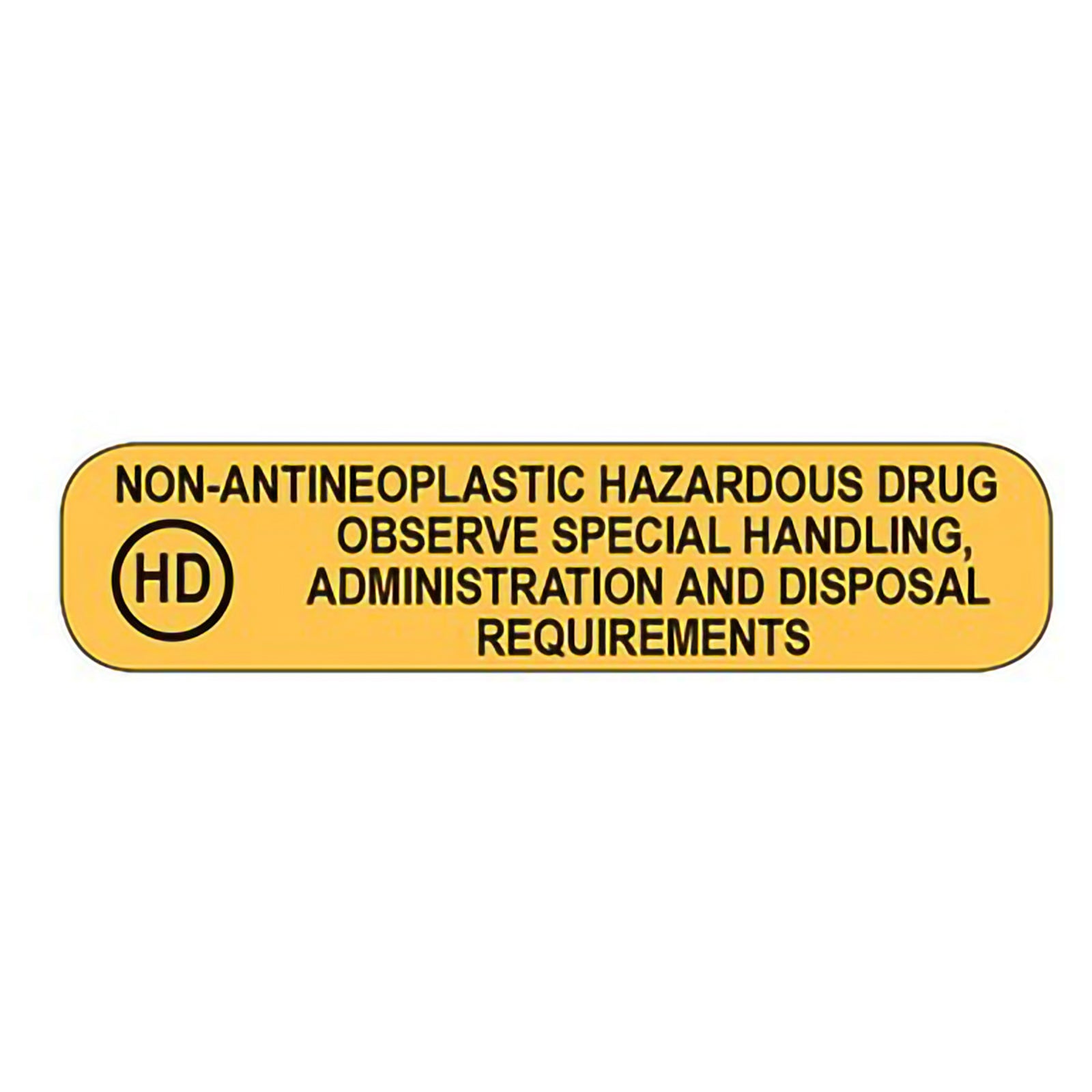 Health Care Logistics Non-Antineoplastic Hazardous Drug Biohazard Labels - 3/8 x 1-5/8 Inch