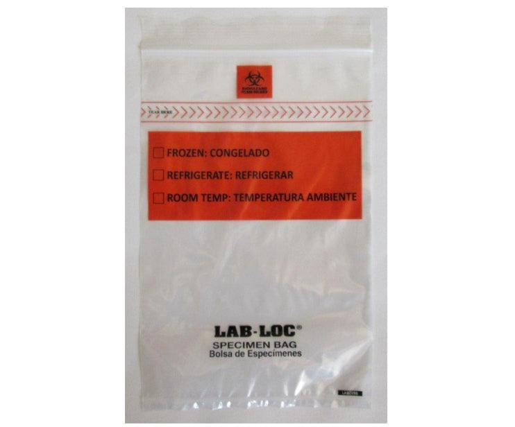 Lab-Loc® Specimen Transport Bag with Document Pouch