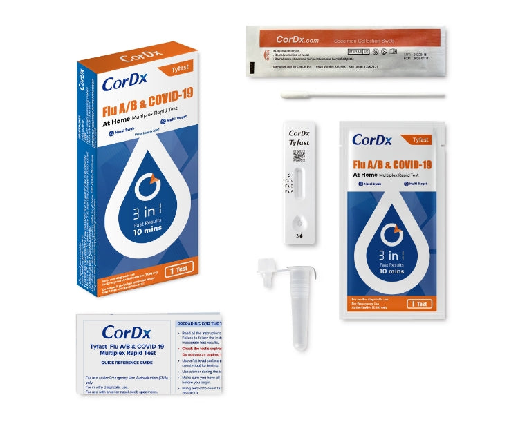 Tyfast Flu A/B & COVID-19 At Home Multiplex Rapid Test