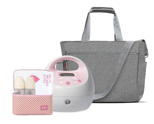 Spectra S2 Plus Double Electric Breast Pump with Tote and Pink Cooler