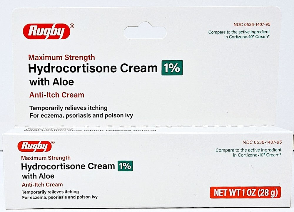 Hydrocortisone 1% Cream with Aloe 1 oz