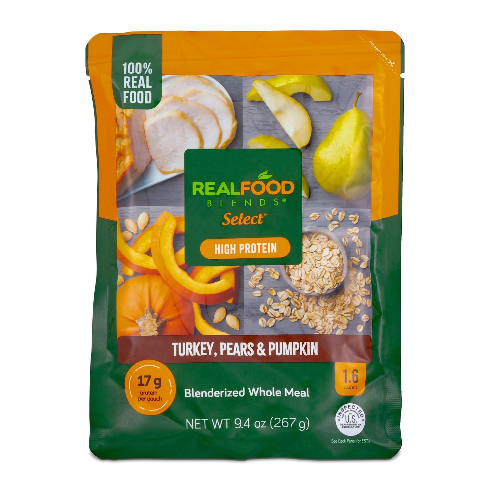 Real Food Blends Select Tube Feeding Formula - Turkey, Pears & Pumpkin, 9.4 oz