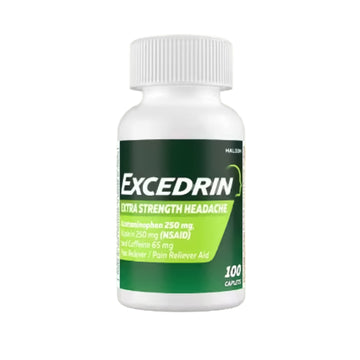Excedrin Extra Strength Pain Relief Caplets 100 Count